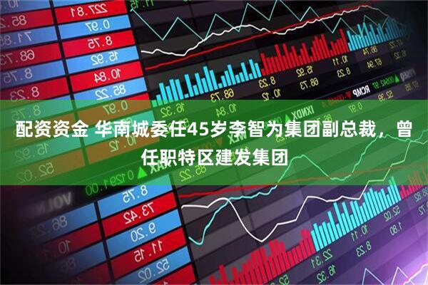 配资资金 华南城委任45岁李智为集团副总裁，曾任职特区建发集团